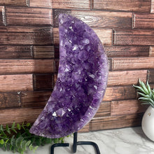 Load image into Gallery viewer, Amethyst Moon On Stand