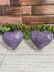 Lepidolite Heart