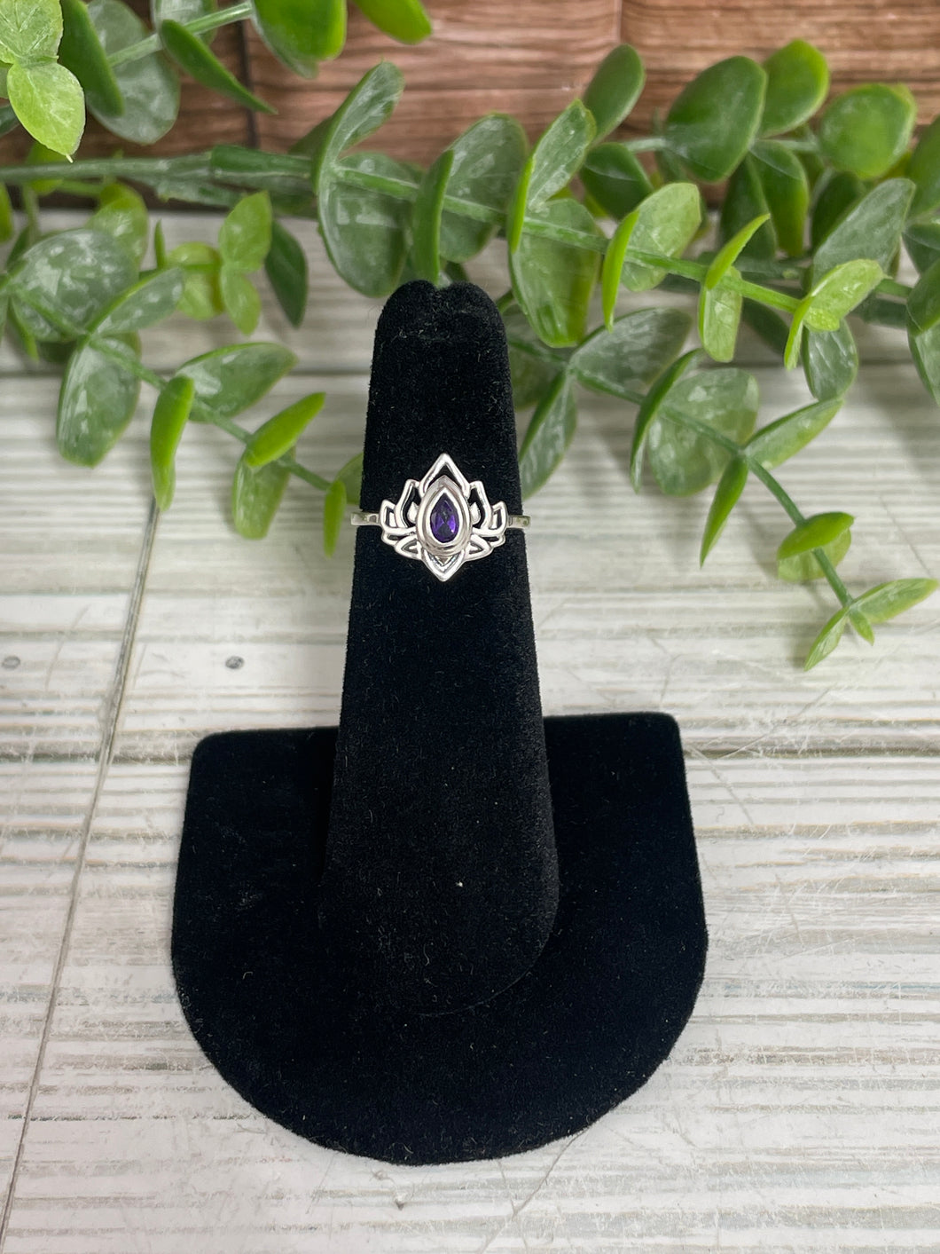 Amethyst SZ 4 Sterling Silver Ring