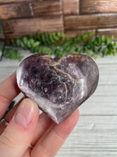 Load image into Gallery viewer, Gem Lepidolite/Mica Heart