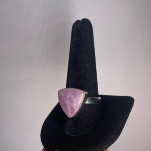 Kunzite Size 12 sterling Silver Ring