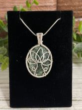 Load image into Gallery viewer, Seraphinite Lotus Wire-Wrapped Pendant