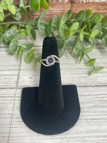 Amethyst SZ 4 Sterling Silver Ring