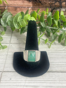 Amazonite SZ 13 Sterling Silver Ring