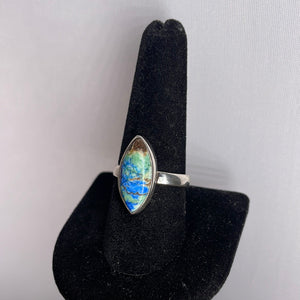 Azurite Size 9 Sterling Silver Ring