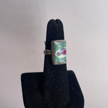 Load image into Gallery viewer, Ruby Fuchsite Size 5 Sterling Silver Ring