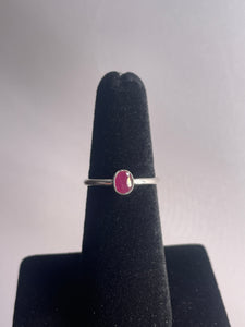 Ruby SZ 5 Sterling Silver Ring