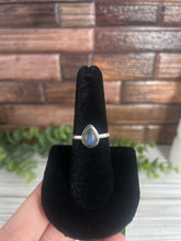 Load image into Gallery viewer, Labradorite Size 8 Sterling Silver Ring