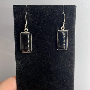 Black Onyx Sterling Silver Earrings