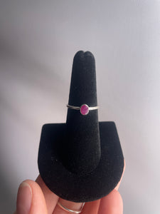 Ruby SZ 6 Sterling Silver Ring