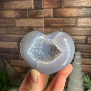 Druzy Agate Heart