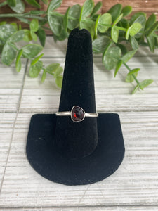 Garnet SZ 11 Sterling Silver Ring