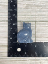 Load image into Gallery viewer, Angelite Cat Carving