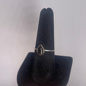 Smoky Quartz Size 9 Sterling Silver Ring