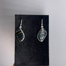 Load image into Gallery viewer, Blue Tiger Eye Sterling Silver Earrings