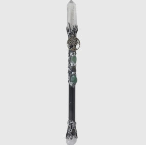 Clear Quartz Tree of Life Wand