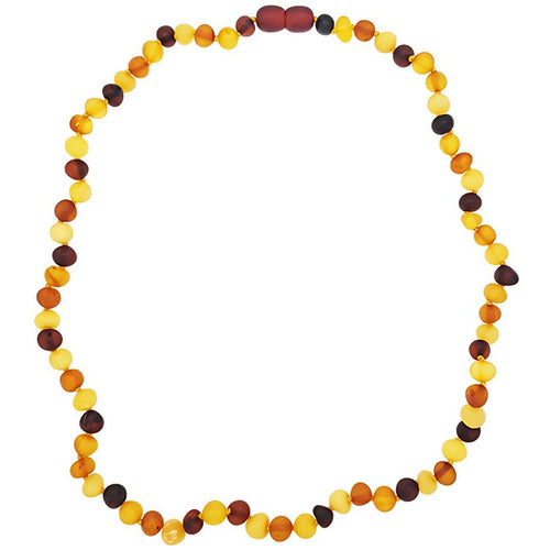 Multi Color Amber Beaded Necklace