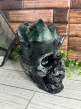 Load image into Gallery viewer, Fluorite Skull