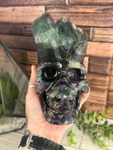 Load image into Gallery viewer, Fluorite Skull