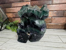 Load image into Gallery viewer, Fluorite Skull