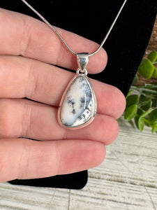 Dendritic Opal Sterling Silver Necklace