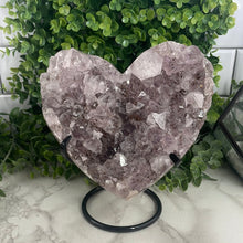 Load image into Gallery viewer, Amethyst Heart On Stand