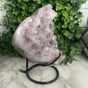 Amethyst Heart On Stand