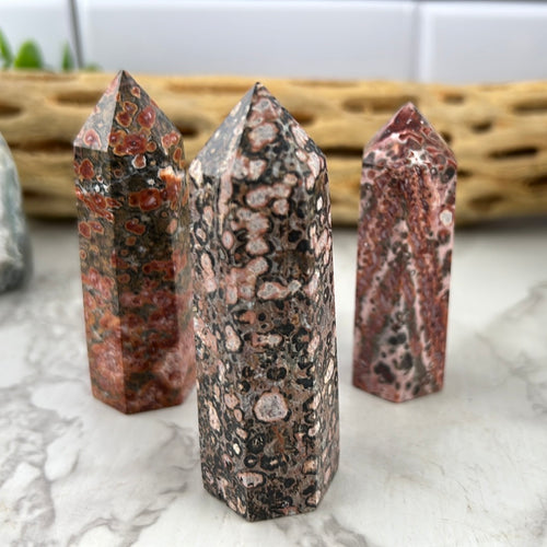 Leopardskin Jasper Tower