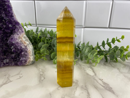 Yellow Fluorite Tower