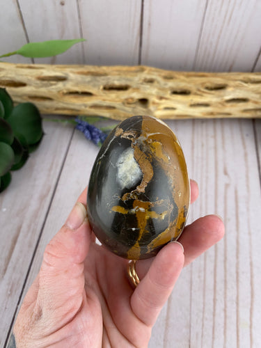 Brown & Black Jasper Egg | Jasper Polished Crystal