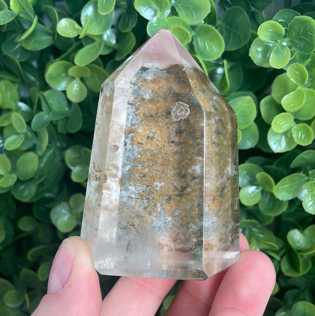 Clear Quartz Tower With Inclusions