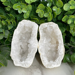 Calcite Geode Pair