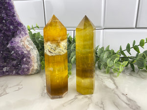 Yellow Fluorite Tower