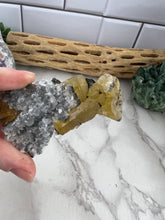 Load image into Gallery viewer, Yellow Fluorite and Quartz Specimen