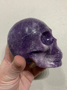 Lepidolite Skull