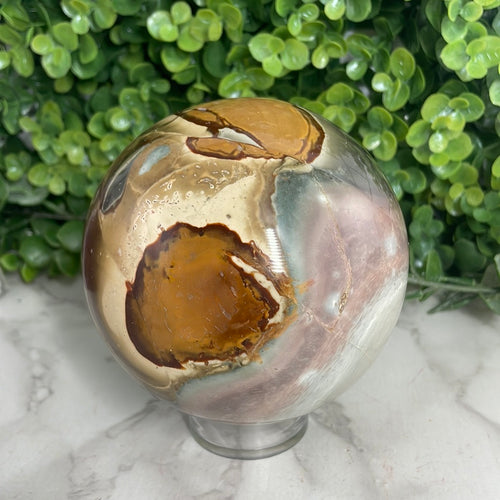 Polychrome & Ocean Jasper Sphere