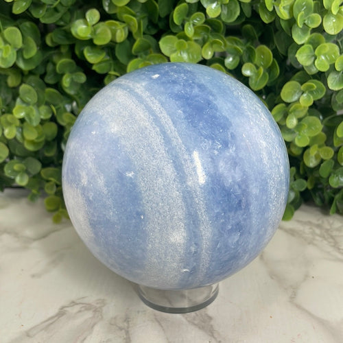 Blue Calcite Sphere