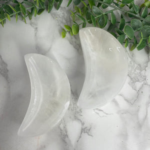 Selenite Moon Bowl