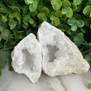 Calcite Geode Pair