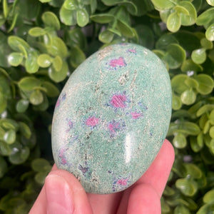 Ruby Fuchsite Palm Stone