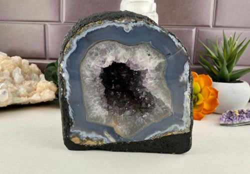 Amethyst Agate Geode