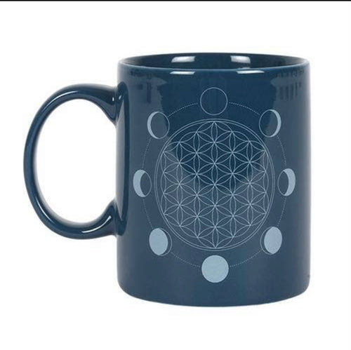 Seed of Life and Moon Phase Mug