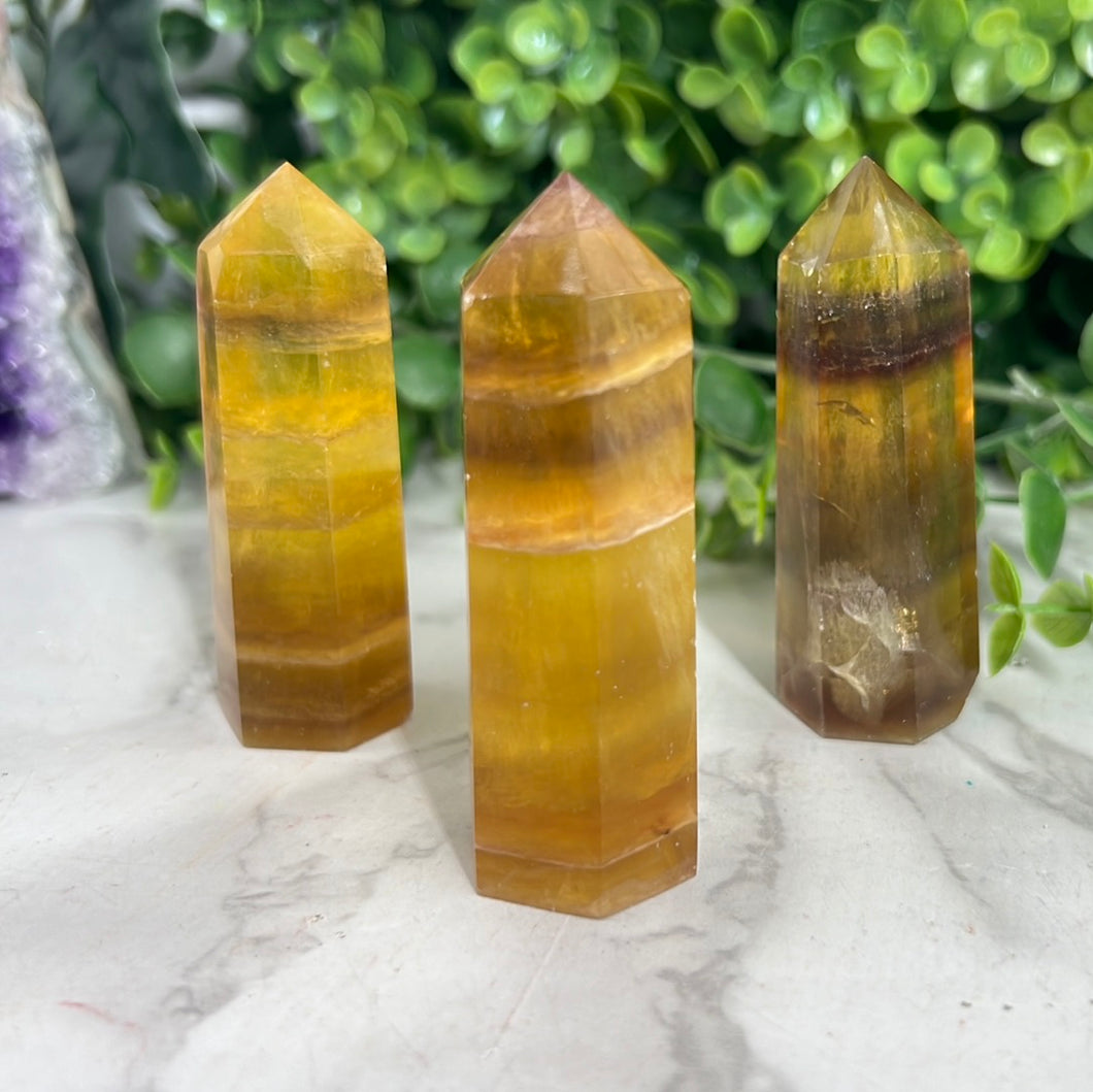 Yellow Fluorite Tower